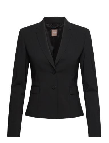 Jaru Blazers Single Breasted Blazers Black BOSS