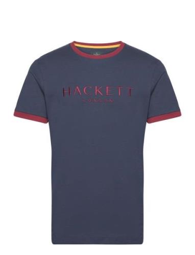 Heritage Classic Tee Tops T-shirts Short-sleeved Navy Hackett London