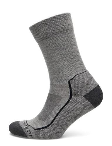 M Hike+ Light Crew Underwear Socks Regular Socks Grey Icebreaker