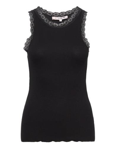 Florine Tank Top Tops T-shirts & Tops Sleeveless Black A-View