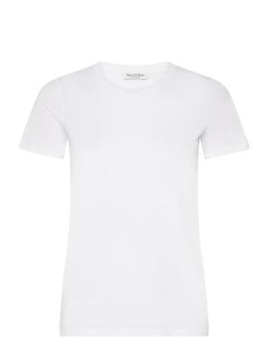 T-Shirts Short Sleeve Tops T-shirts & Tops Short-sleeved White Marc O'...