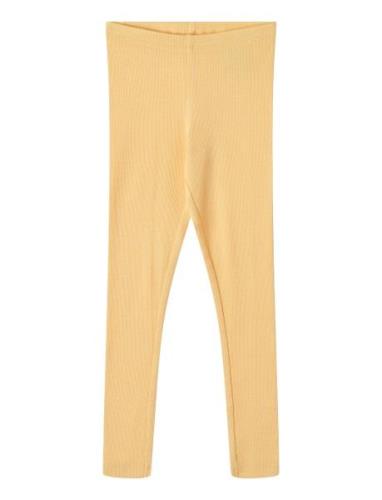 Rib Leggings Maddy Bottoms Leggings Yellow Wheat