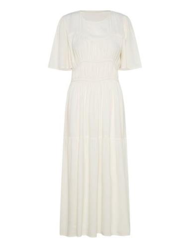 Slbrielle Dress Maksimekko Juhlamekko White Soaked In Luxury