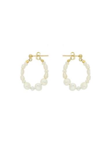 Polly Accessories Jewellery Earrings Hoops White Nuni Copenhagen