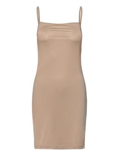 Safaye Slip Dress 15081 Lyhyt Mekko Beige Samsøe Samsøe