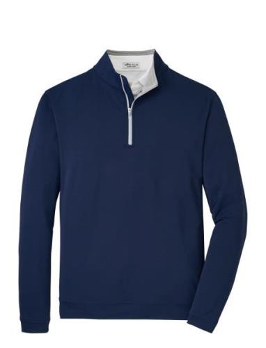 Perth Stretch 1/4 Zip Sport Sweat-shirts & Hoodies Sweat-shirts Navy P...