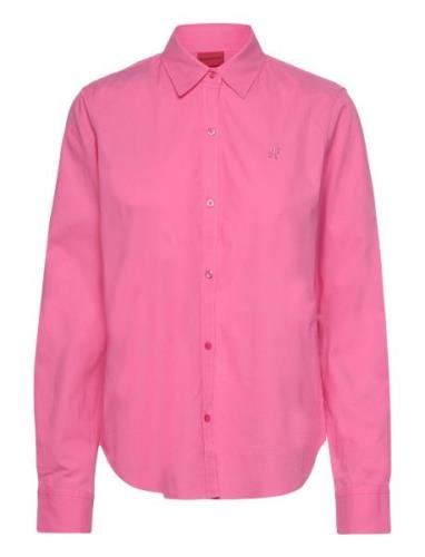 The Essential Shirt Tops Shirts Long-sleeved Pink HUGO