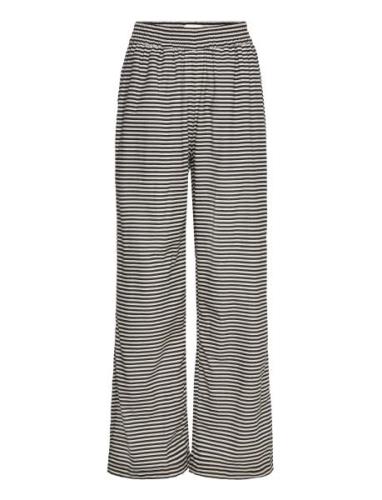 Colin Sonie Pants Aop Bottoms Trousers Straight Leg Black Mads Nørgaar...