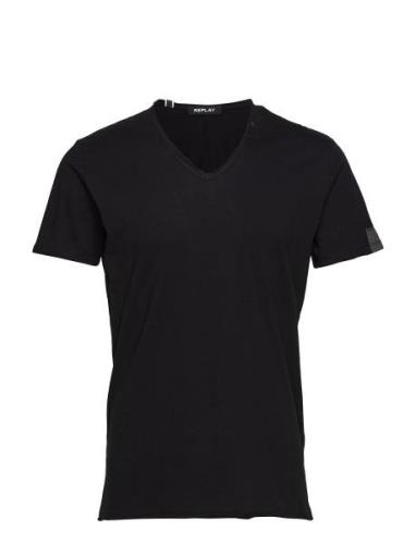 T-Shirt Tops T-shirts Short-sleeved Black Replay