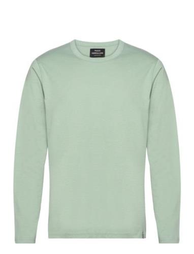 Organic Thor Tee Ls Tops T-shirts Long-sleeved Green Mads Nørgaard