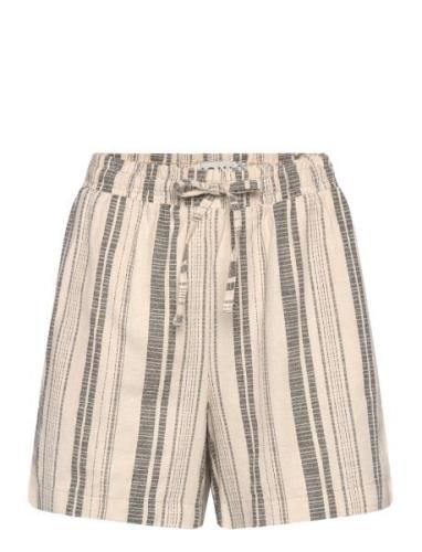 Ihlino Sho Bottoms Shorts Casual Shorts Beige ICHI