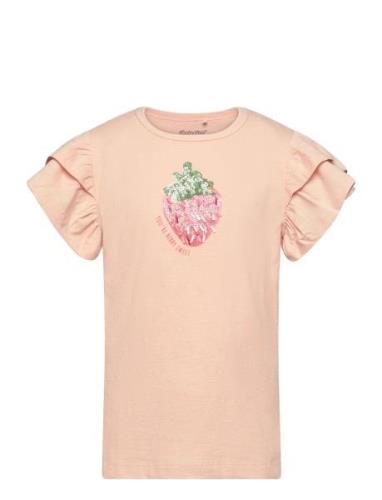 T-Shirt Ss Tops T-shirts Short-sleeved Pink Minymo