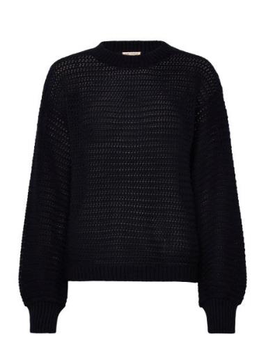 Esmagda O-Neck Knit Tops Knitwear Jumpers Black Esme Studios