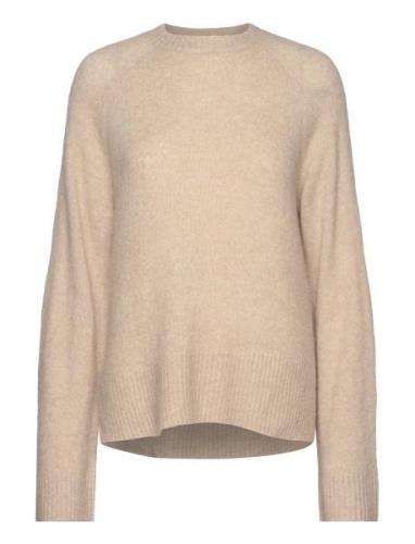 Mschceara Hope Raglan Pullover Tops Knitwear Jumpers Beige MSCH Copenh...