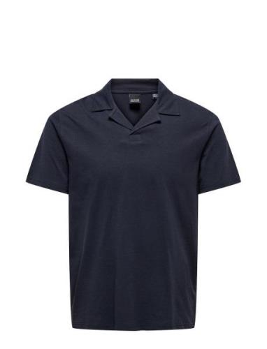 Onsabraham Reg Ss Resort Polo Cs Tops Polos Short-sleeved Navy ONLY & ...