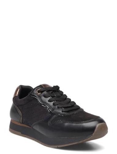 Women Lace-Up Matalavartiset Sneakerit Tennarit Black Tamaris