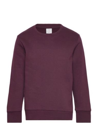 Sweatshirt Basic Tops Sweat-shirts & Hoodies Sweat-shirts Burgundy Lin...