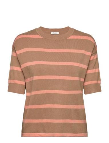 Bymmorla Tshirt - Tops Knitwear Jumpers Brown B.young