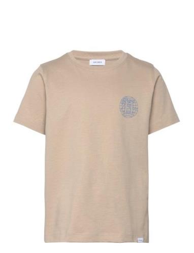 Globe T-Shirt Kids Tops T-shirts Short-sleeved Beige Les Deux