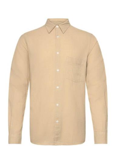 Cotton Linen Sune Shirt Tops Shirts Casual Cream Mads Nørgaard