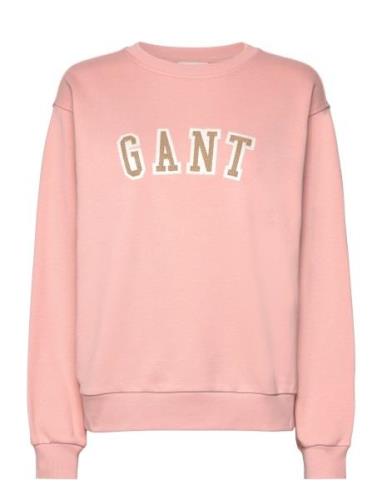 Logo C-Neck Sweat Tops Sweat-shirts & Hoodies Sweat-shirts Pink GANT