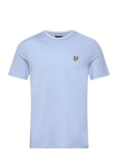 Tipped T-Shirt Tops T-shirts Short-sleeved Blue Lyle & Scott