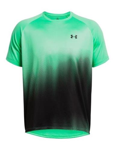 Ua Tech Fade Ss Tops T-shirts Short-sleeved Green Under Armour