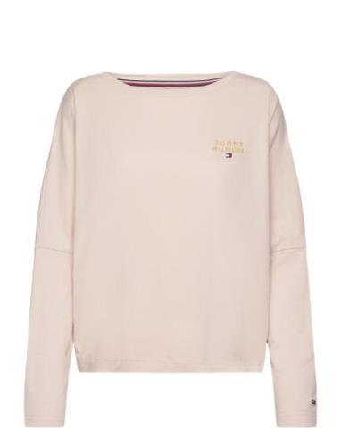 Long Sleeve T-Shirt Gold Embr. Tops T-shirts & Tops Long-sleeved Pink ...