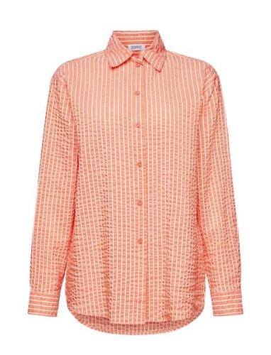 Blouses Woven Tops Shirts Long-sleeved Orange Esprit Casual