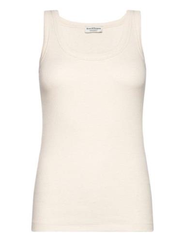 Bs Charlotte Top Tops T-shirts & Tops Sleeveless White Bruun & Stengad...