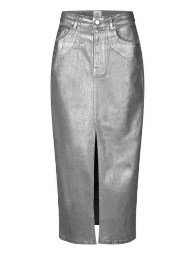 Aspect Skirt Polvipituinen Hame Silver Second Female