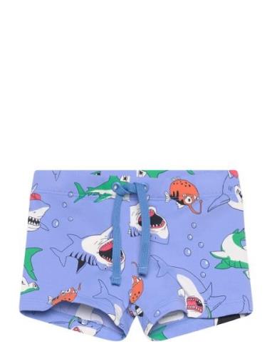 Swimtrunk Aop Uimashortsit Blue Lindex