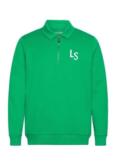 Ls Logo Quarter Zip Sweatshirt Sport Sweat-shirts & Hoodies Sweat-shir...