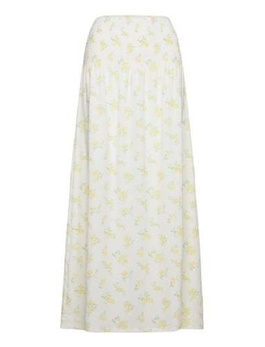 Smock Maxi Skirt Maksimekko Juhlamekko Multi/patterned Gina Tricot