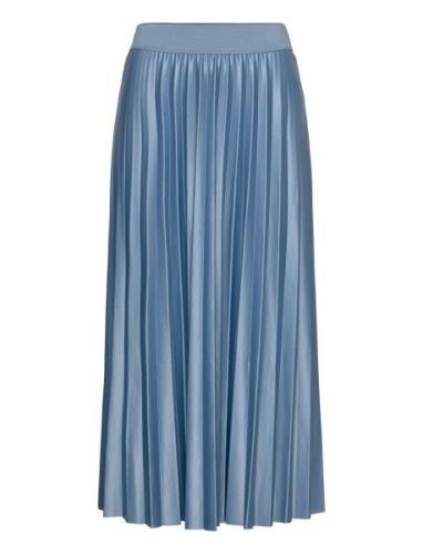 Vinitban Midi Skirt - Noos Polvipituinen Hame Blue Vila