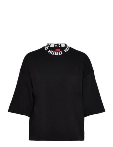 Dinaya Tops T-shirts & Tops Short-sleeved Black HUGO