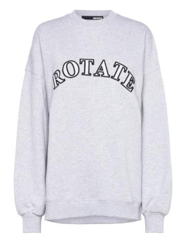 Sweat Logo Crewneck Tops Sweat-shirts & Hoodies Sweat-shirts Grey ROTA...