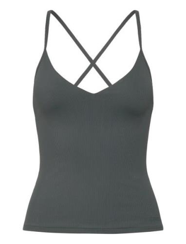 Studio Rib Strap Tank Sport T-shirts & Tops Sleeveless Grey Björn Borg