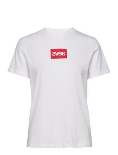 Everyday Square Logo Tee Tops T-shirts & Tops Short-sleeved White Svea