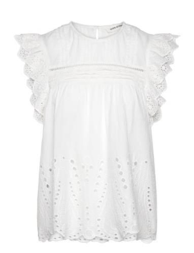 Top Tops Blouses Sleeveless White Sofie Schnoor