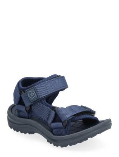 Sandals W. Velcro Shoes Summer Shoes Sandals Blue Color Kids