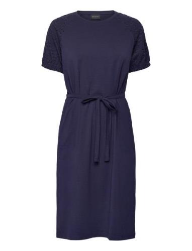 Dress-Jersey Polvipituinen Mekko Navy Brandtex