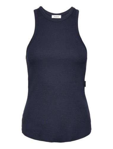 Tank Top Slim Tops T-shirts & Tops Sleeveless Blue Replay