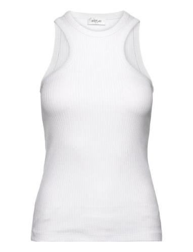 Tank Top Slim Tops T-shirts & Tops Sleeveless White Replay