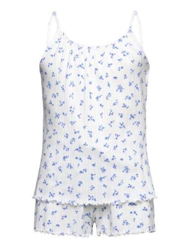 Pyjama Set Pointelle Singlet A Pyjamasetti Pyjama White Lindex