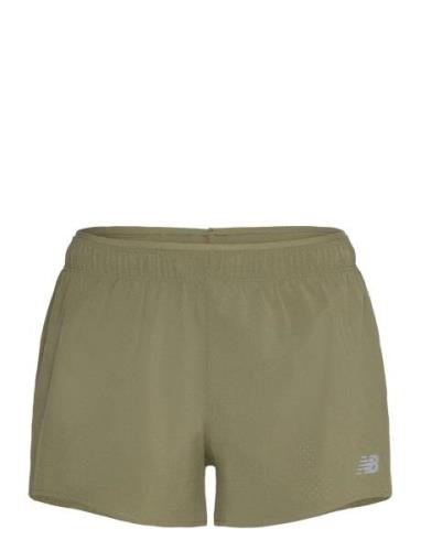 Rc Short 3" Sport Shorts Sport Shorts Khaki Green New Balance