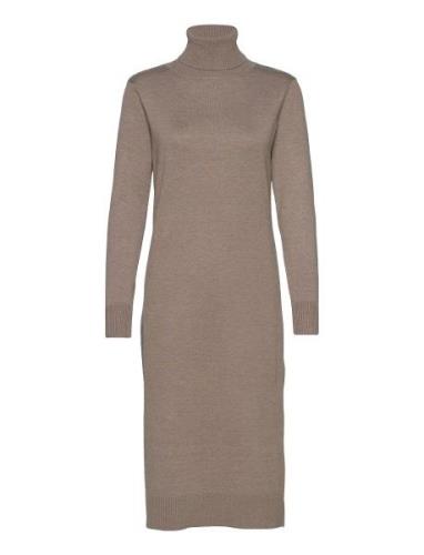 Milasz Roll Neck Long Dress Polvipituinen Mekko Brown Saint Tropez