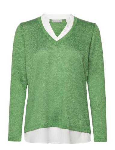 Frrexan Pu 1 Tops Knitwear Jumpers Green Fransa