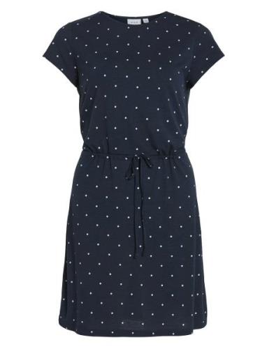 Vimo Y S/S String Dress /1/Ka Lyhyt Mekko Navy Vila