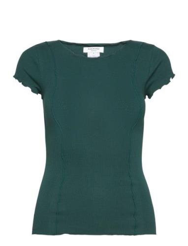 Organic T-Shirt Tops T-shirts & Tops Short-sleeved Green Rosemunde